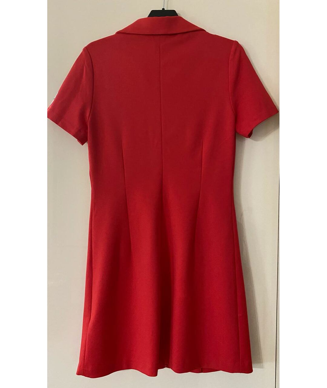 CALVIN KLEIN JEANS Красное вискозное повседневное платье, фото 2