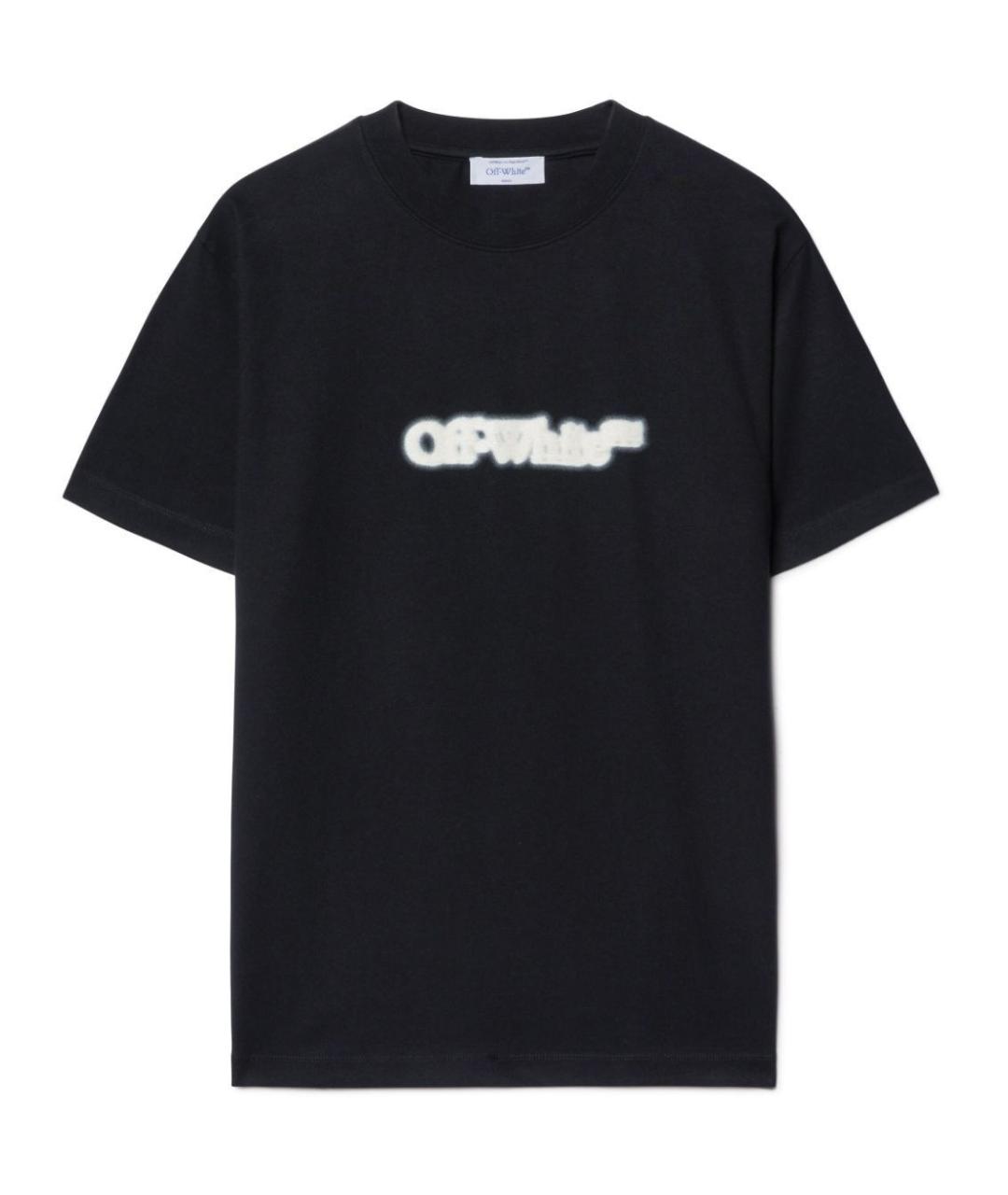 OFF-WHITE Черная хлопковая футболка, фото 1