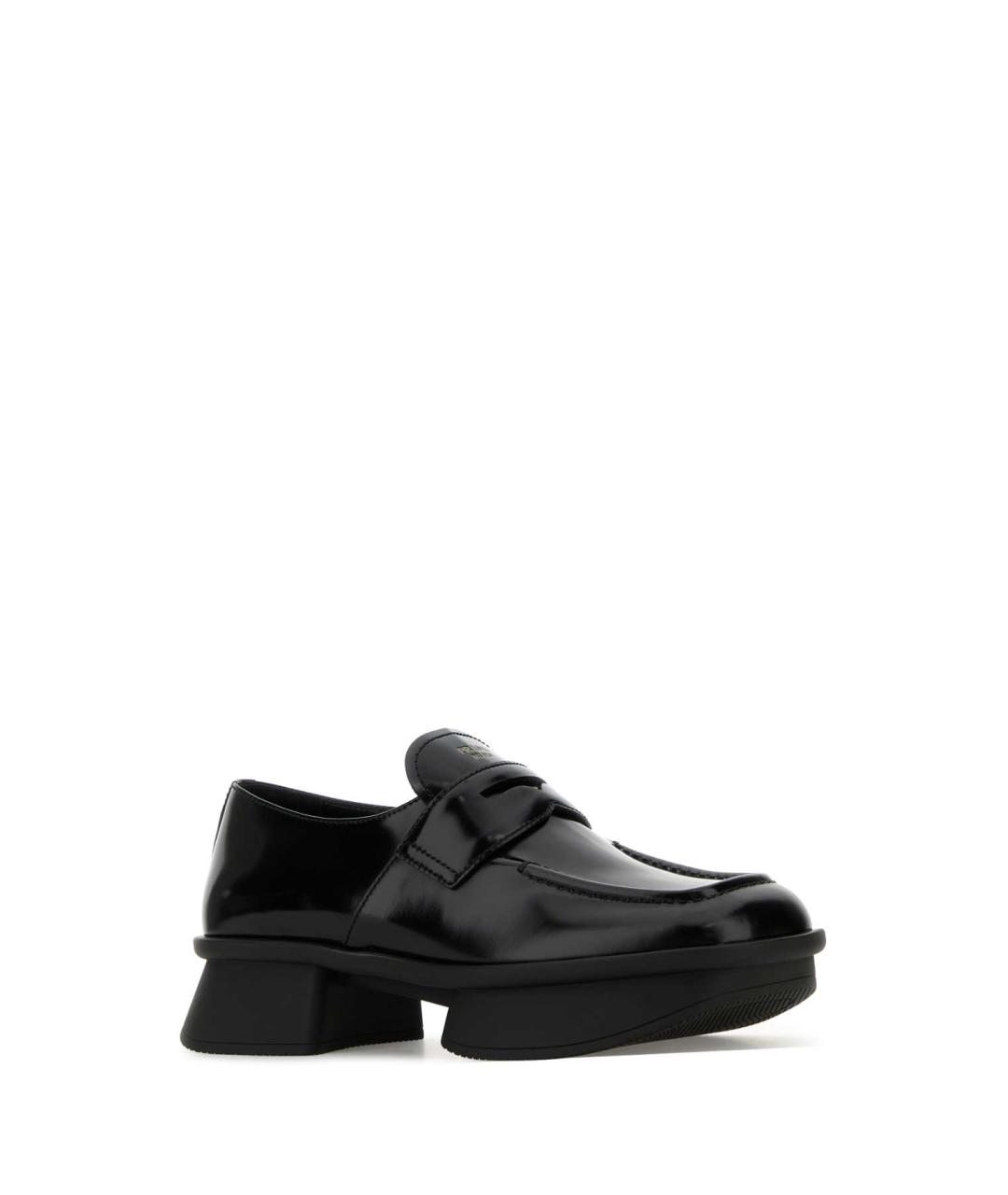 PRADA Черные кожаные лоферы, фото 2