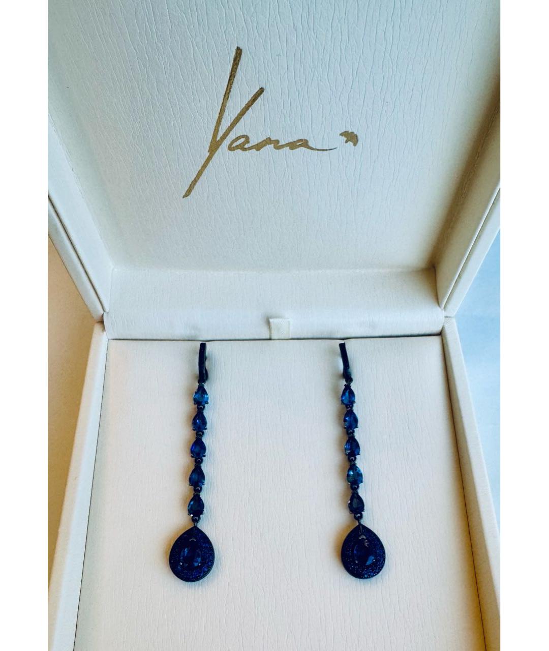 YANA JEWELLERY Синие серьги из белого золота, фото 5