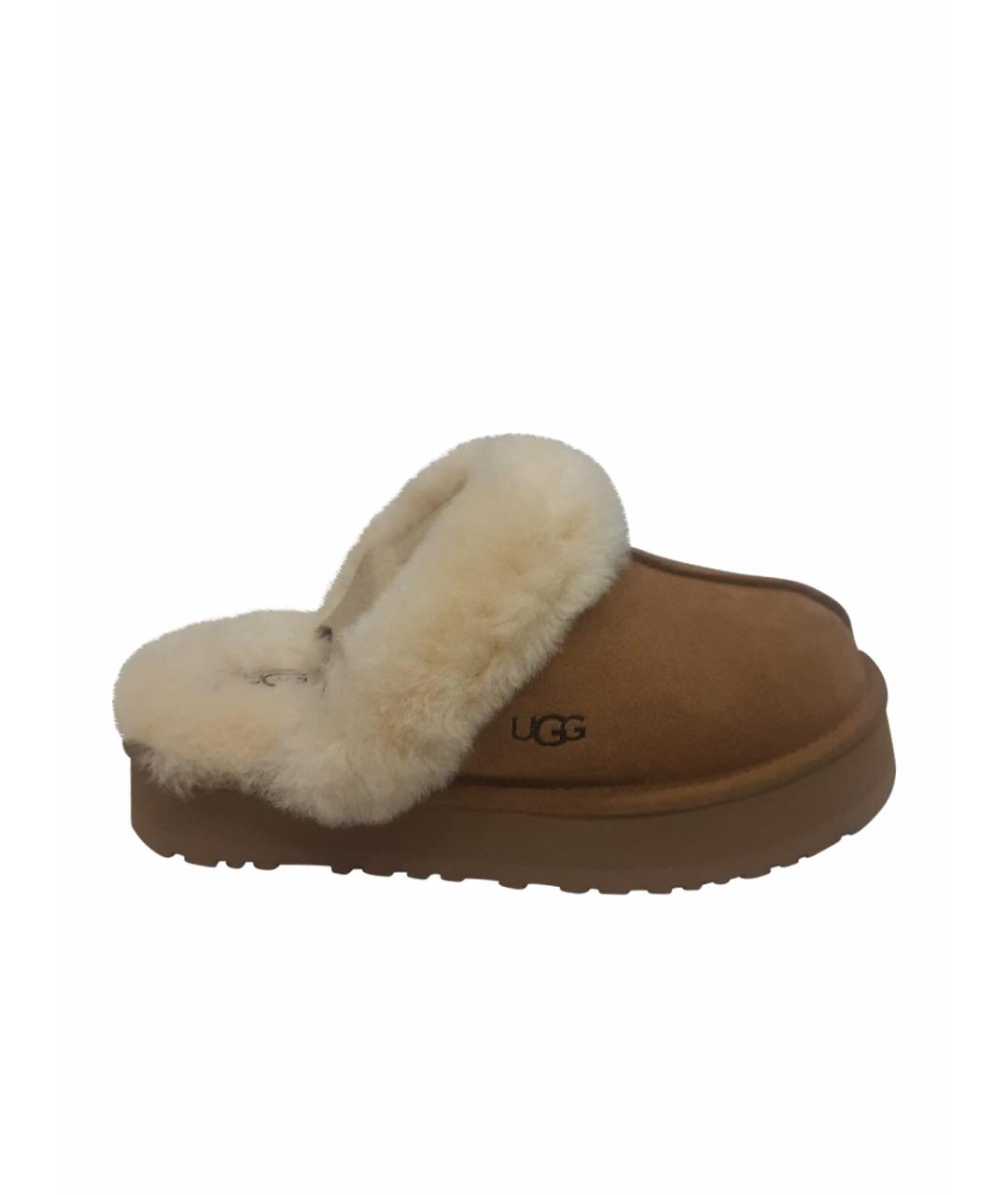 UGG AUSTRALIA Коричневые замшевые мюли, фото 1