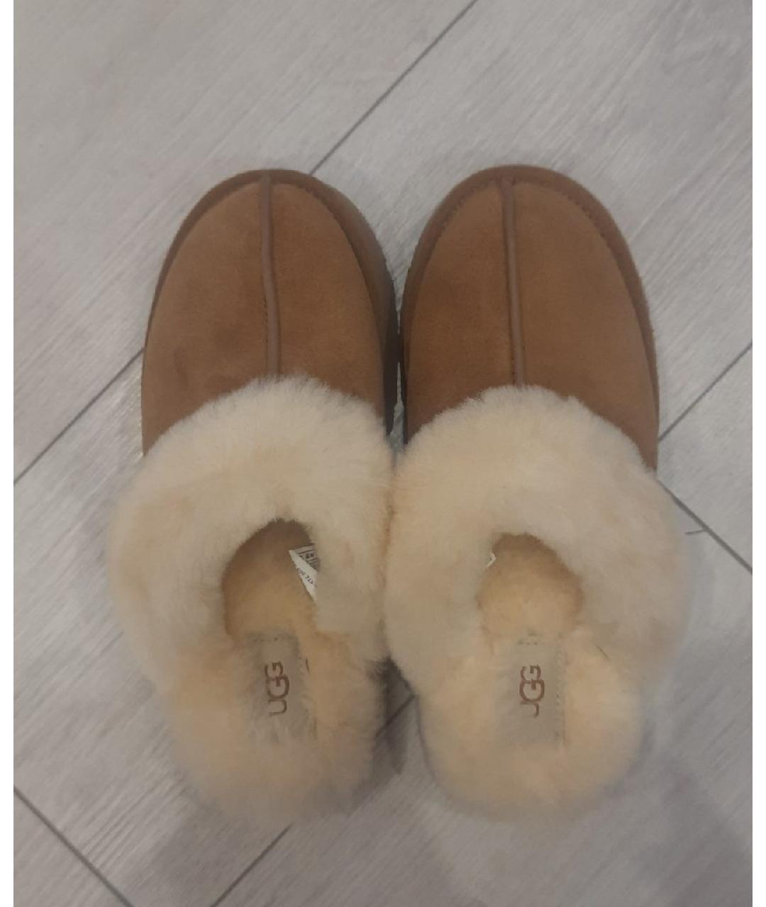 UGG AUSTRALIA Коричневые замшевые мюли, фото 3