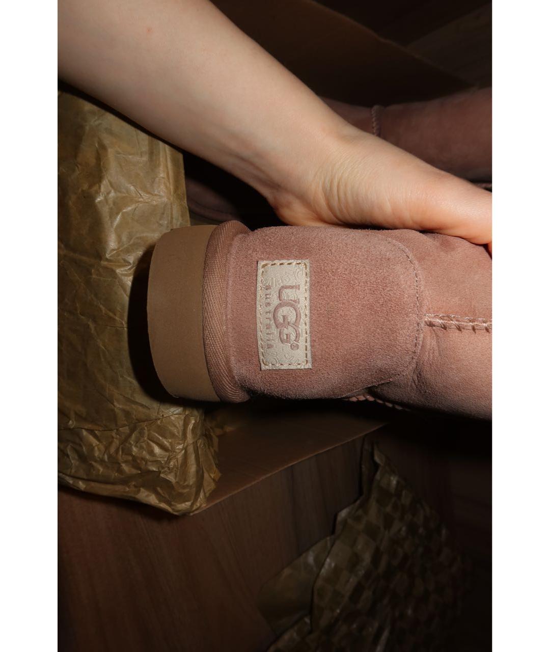 UGG AUSTRALIA Розовые замшевые ботинки, фото 6