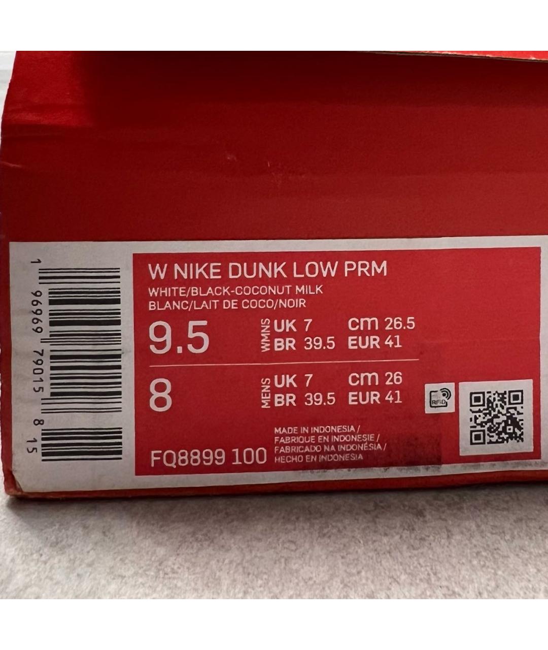 NIKE Черные кроссовки из искусственной кожи, фото 5
