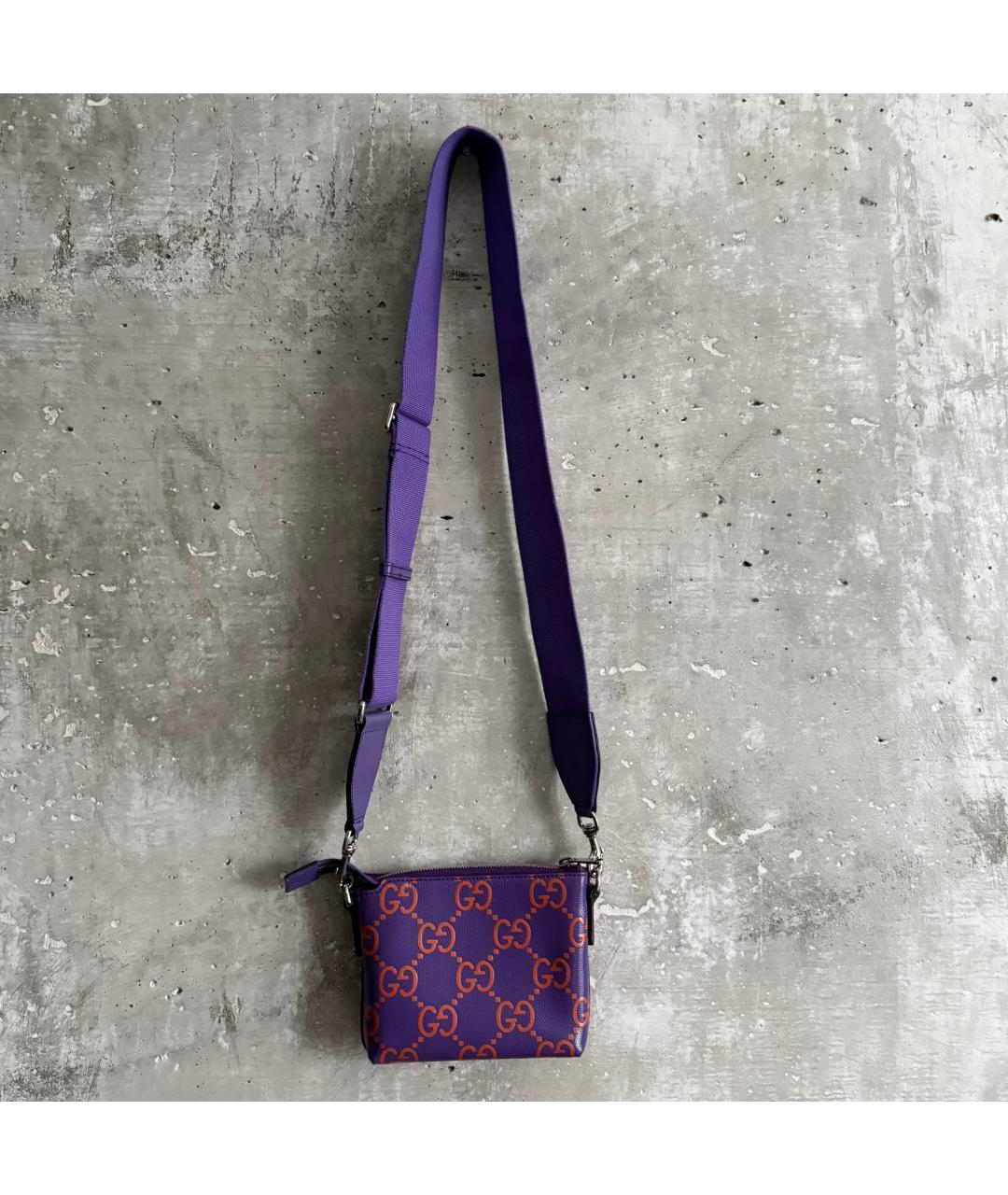 GUCCI Фиолетовая сумка на плечо, фото 7