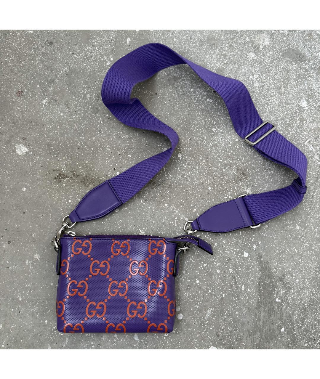 GUCCI Фиолетовая сумка на плечо, фото 10