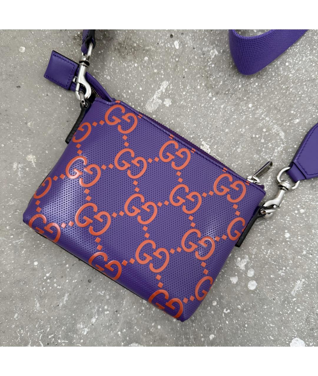 GUCCI Фиолетовая сумка на плечо, фото 3