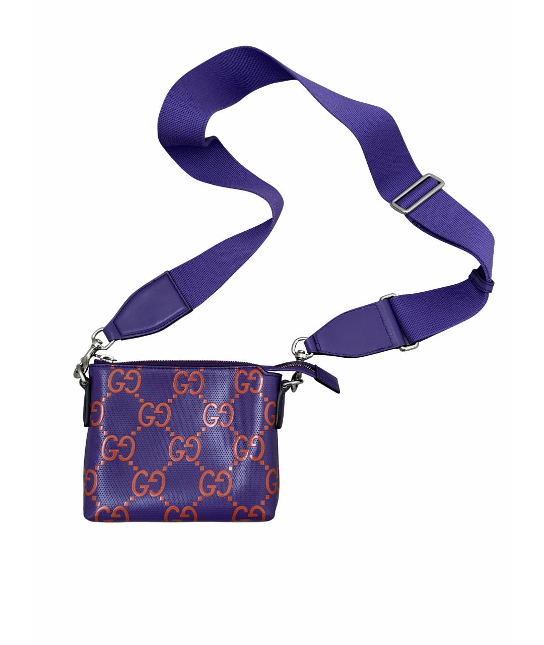 GUCCI Фиолетовая сумка на плечо, фото 1