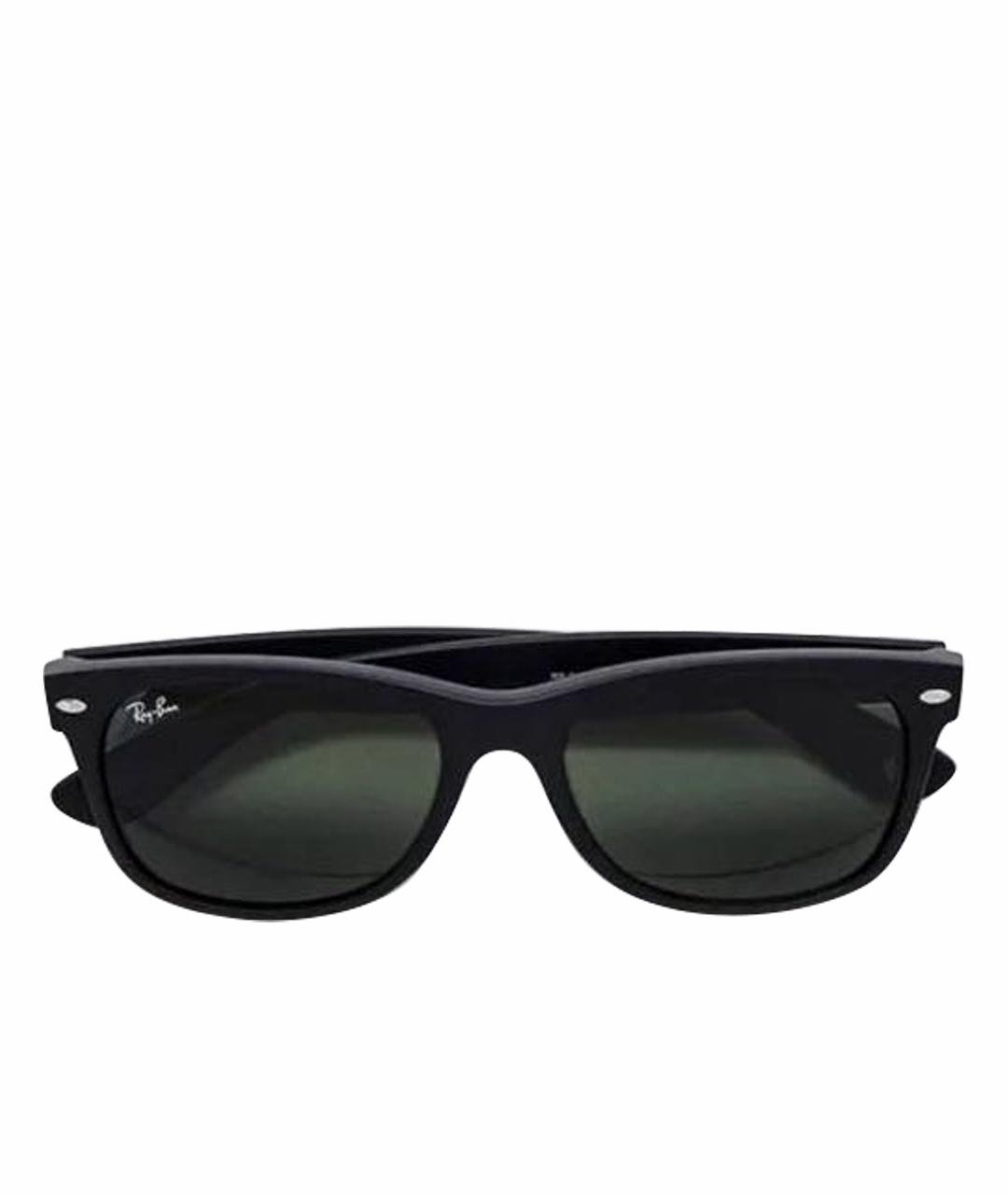 RAY BAN Черные пластиковые солнцезащитные очки, фото 1