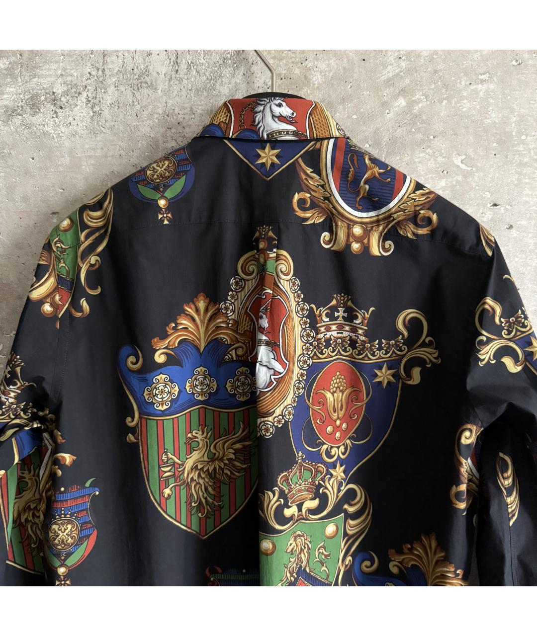 DOLCE&GABBANA Черная хлопковая кэжуал рубашка, фото 3