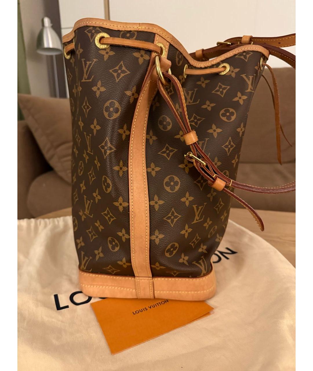 LOUIS VUITTON Коричневая сумка тоут, фото 4