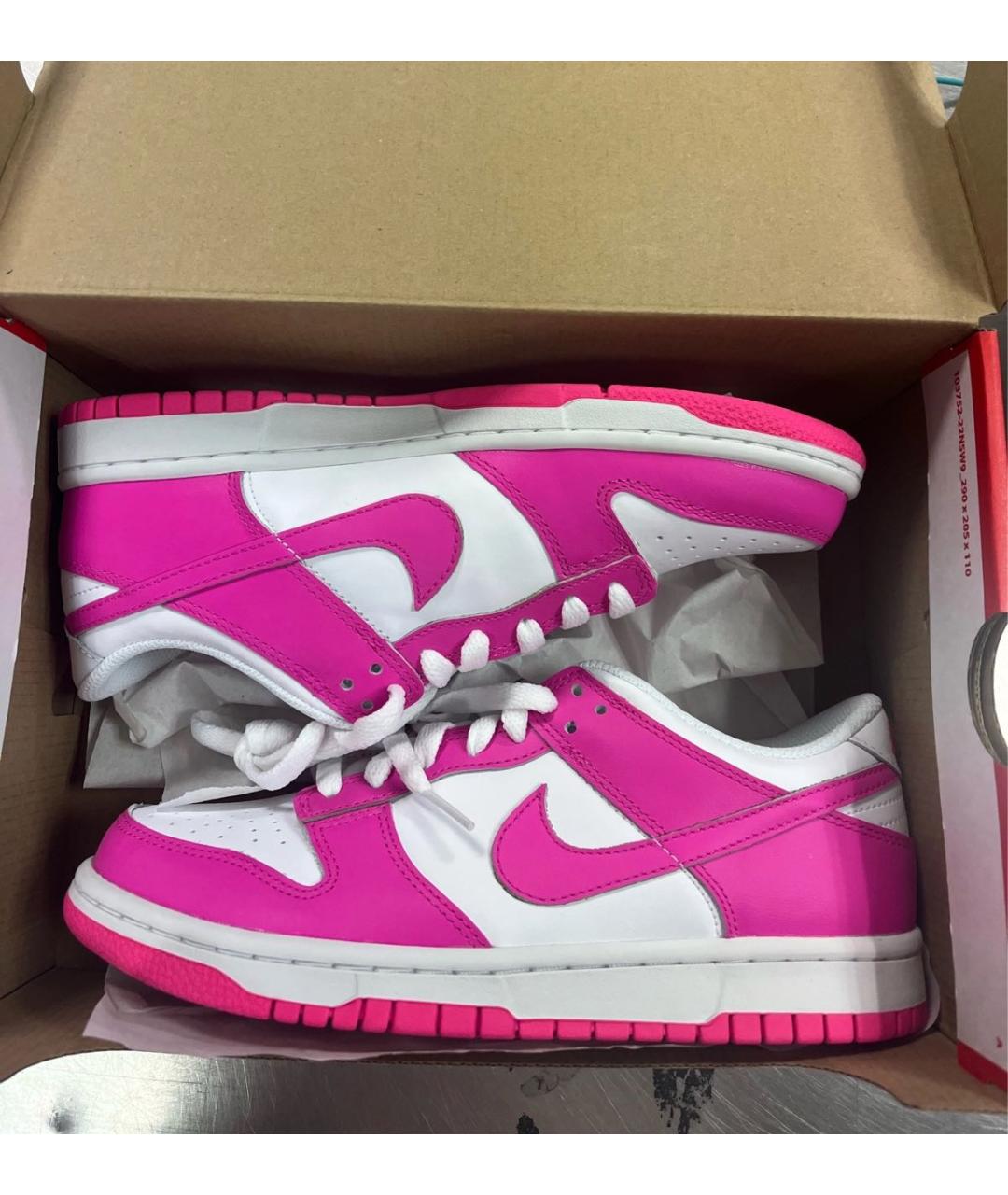 NIKE Фуксия кроссовки из искусственной кожи, фото 4