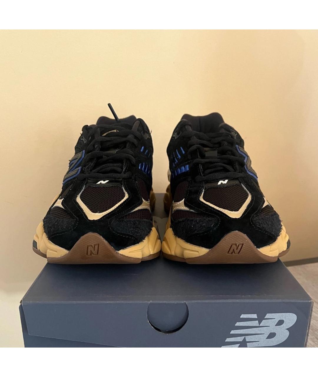 NEW BALANCE Черные замшевые низкие кроссовки / кеды, фото 2