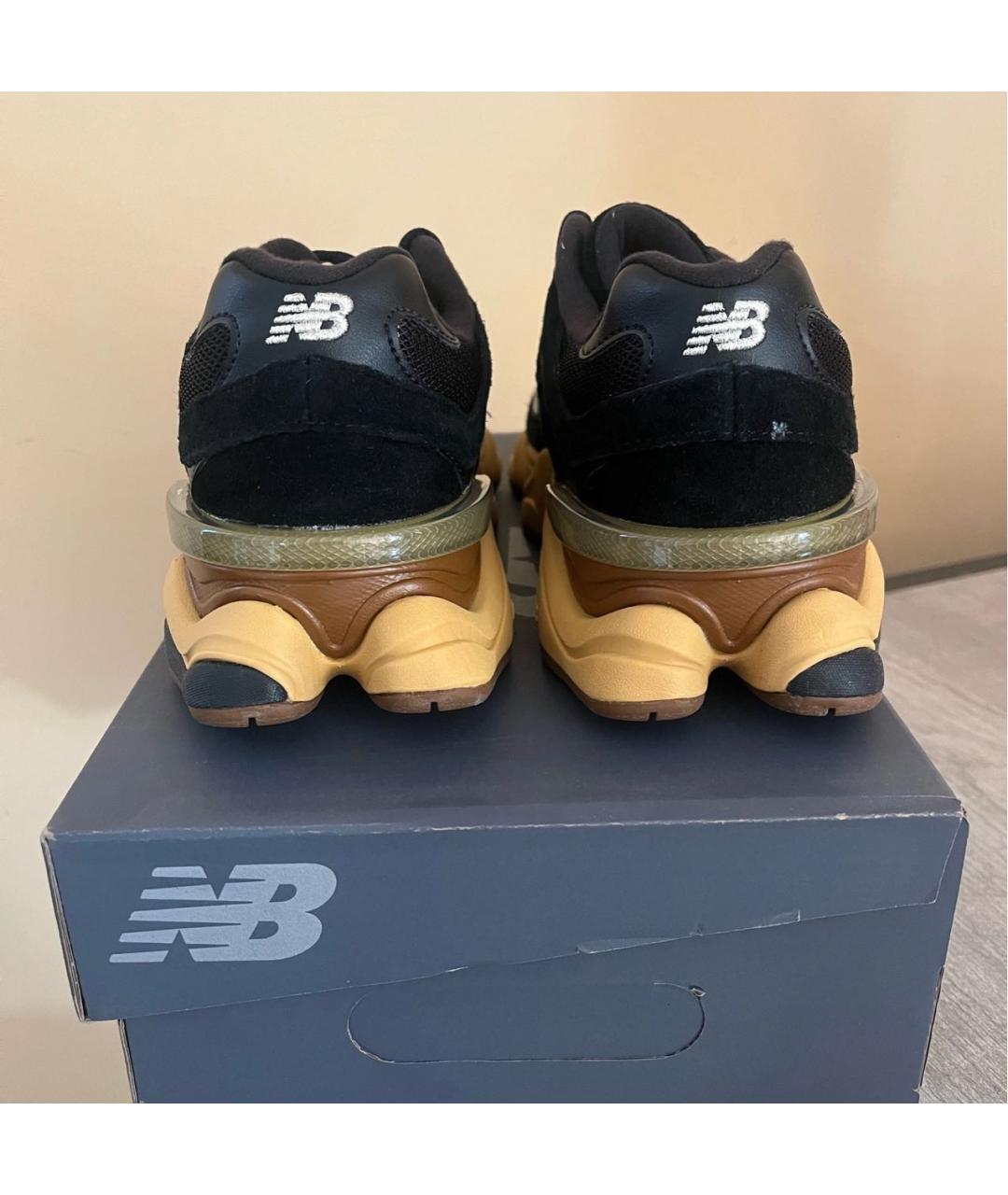 NEW BALANCE Черные замшевые низкие кроссовки / кеды, фото 3