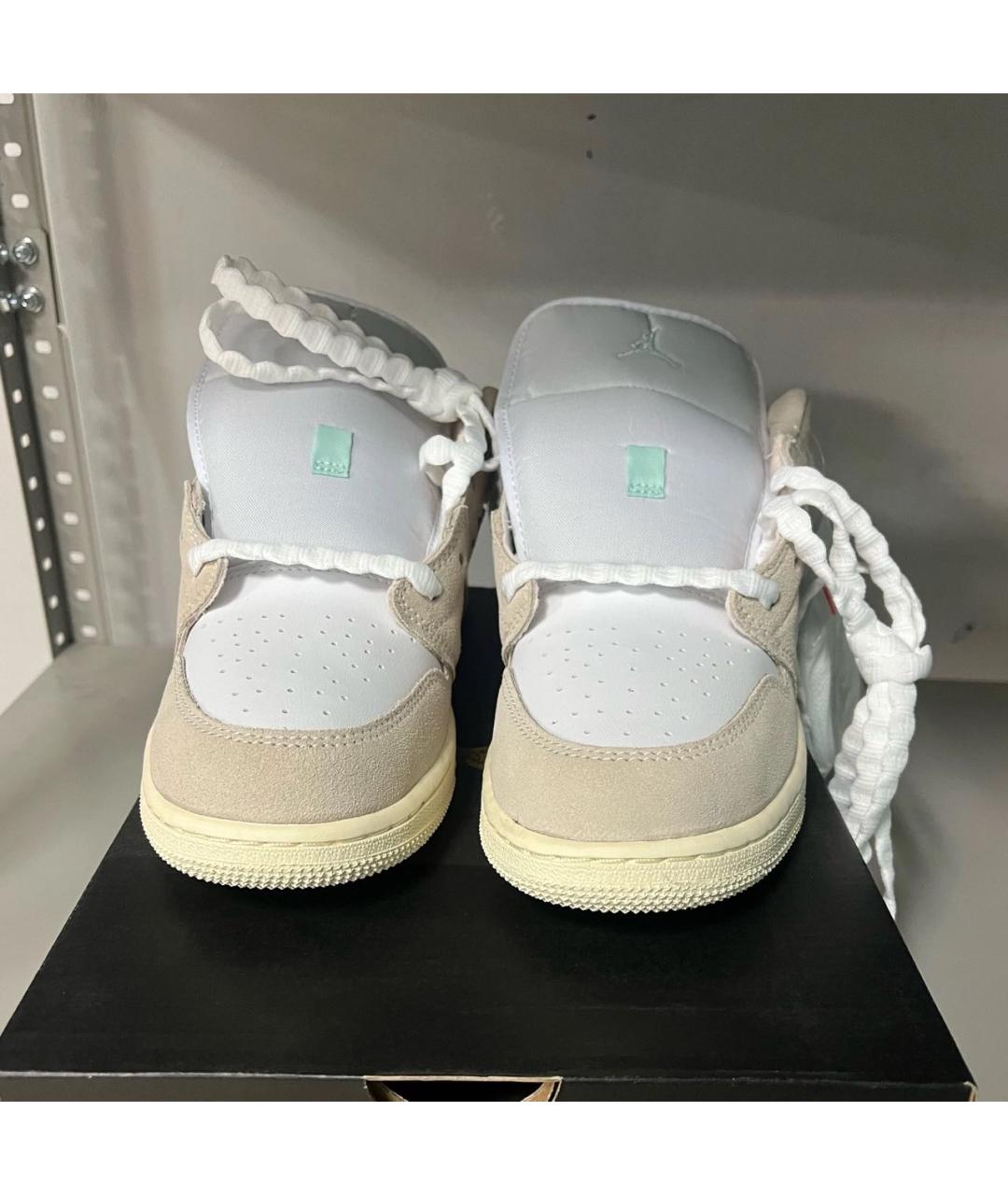 JORDAN Бежевые кроссовки из искусственной кожи, фото 2