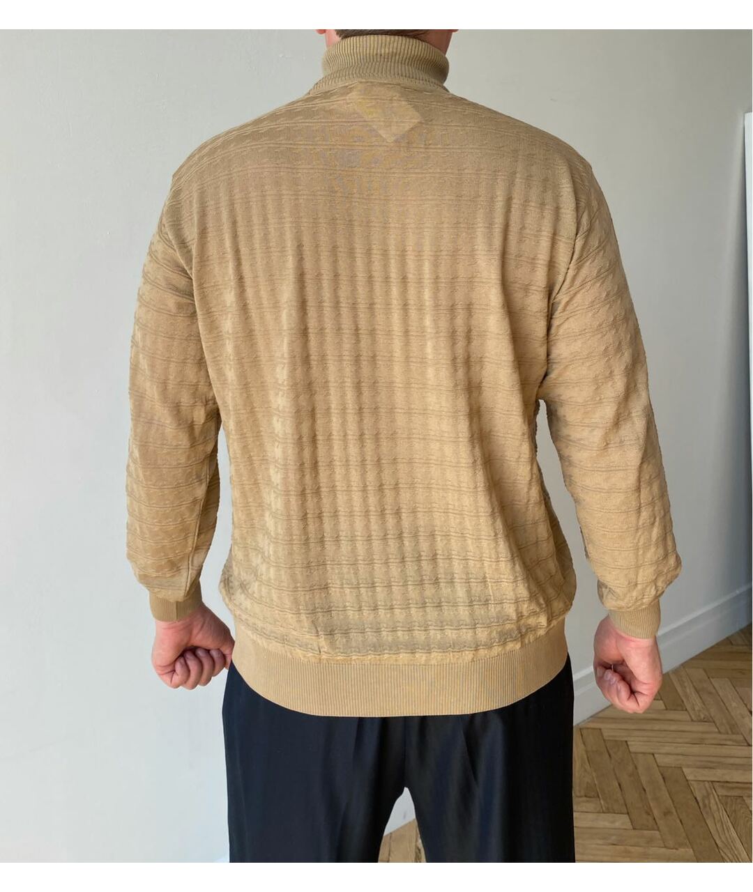 BRIONI Коричневая кашемировая водолазка, фото 2