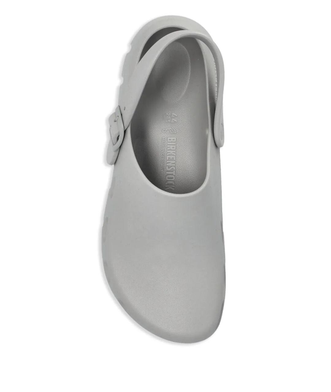 BIRKENSTOCK Антрацитовые бархатные шлепанцы, фото 4