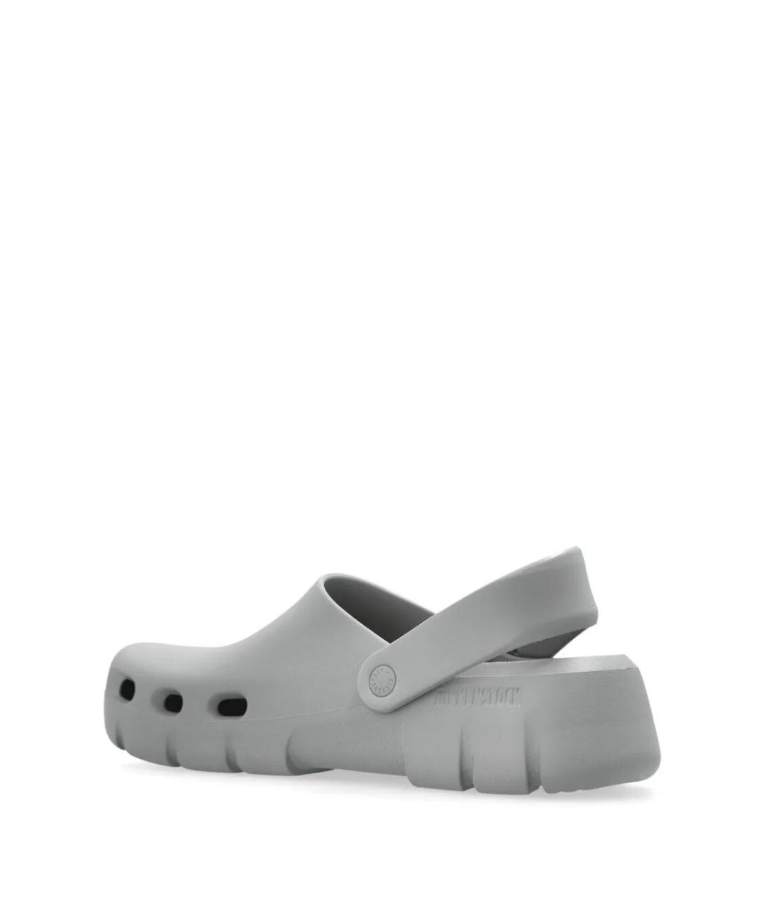 BIRKENSTOCK Антрацитовые бархатные шлепанцы, фото 3