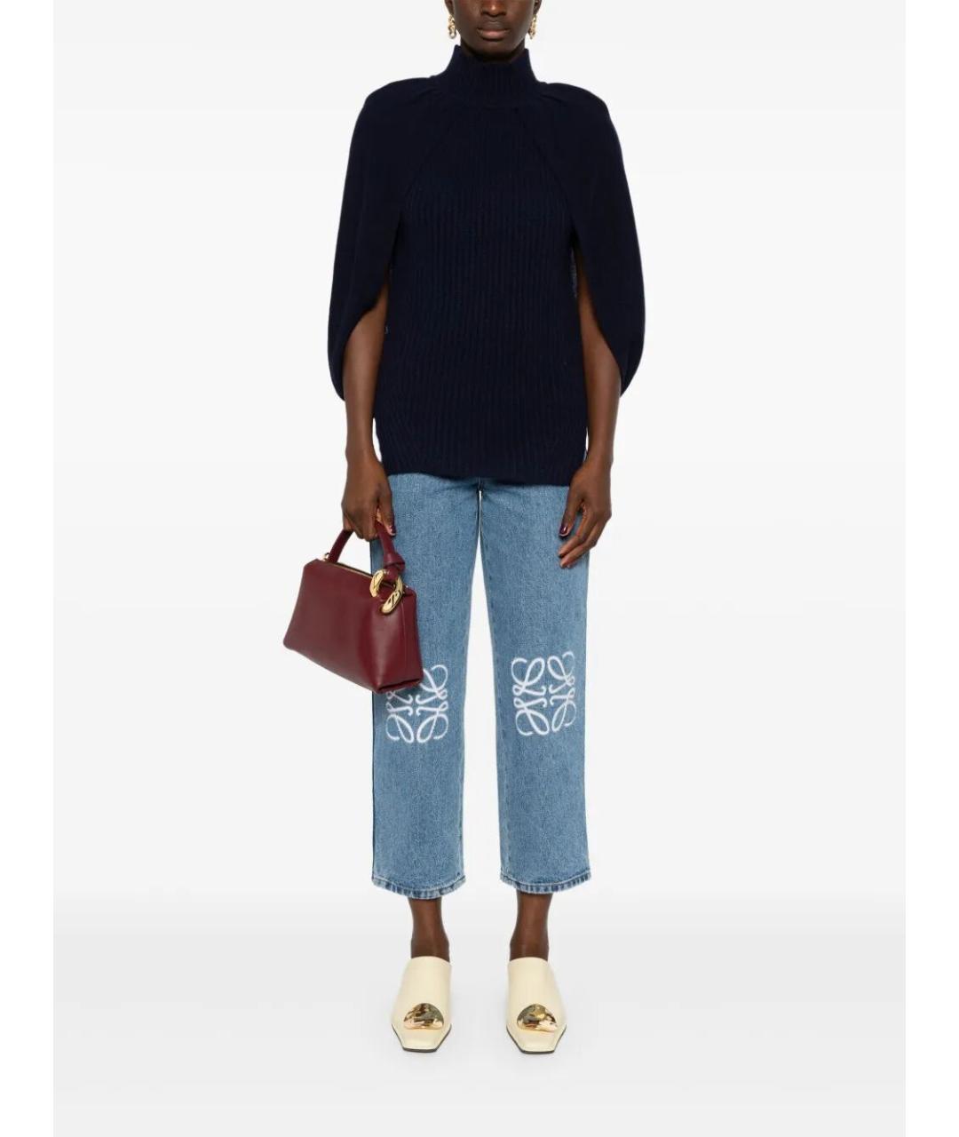 LOEWE Голубые хлопковые прямые джинсы, фото 5