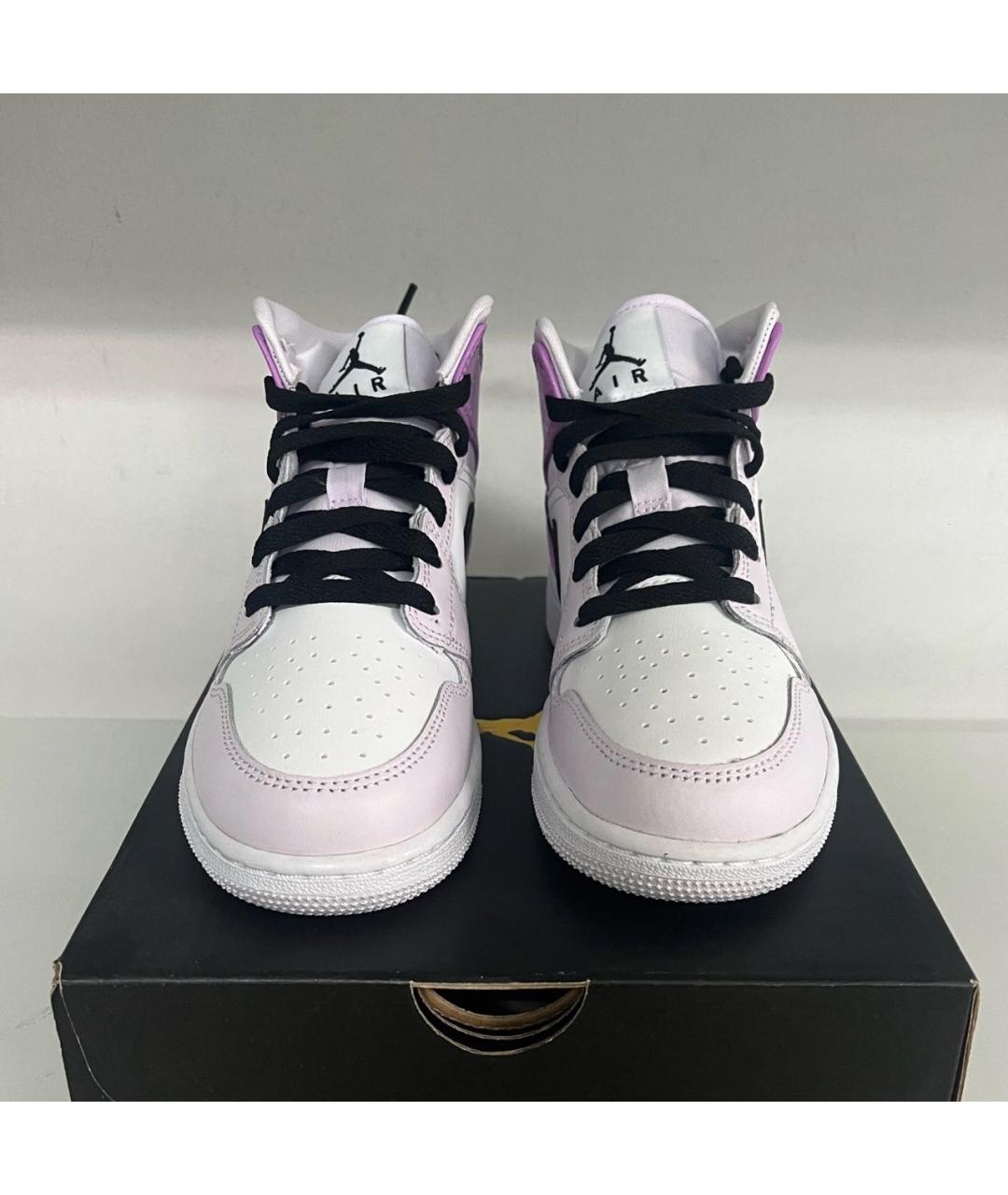 JORDAN Розовые кроссовки из искусственной кожи, фото 3