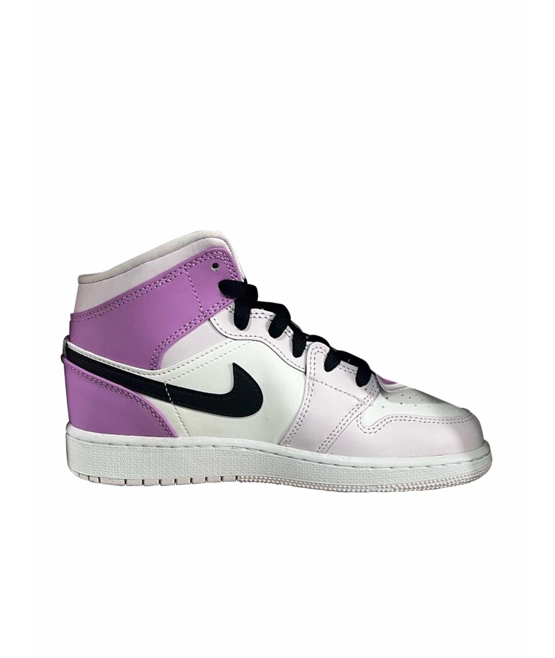 JORDAN Розовые кроссовки из искусственной кожи, фото 2