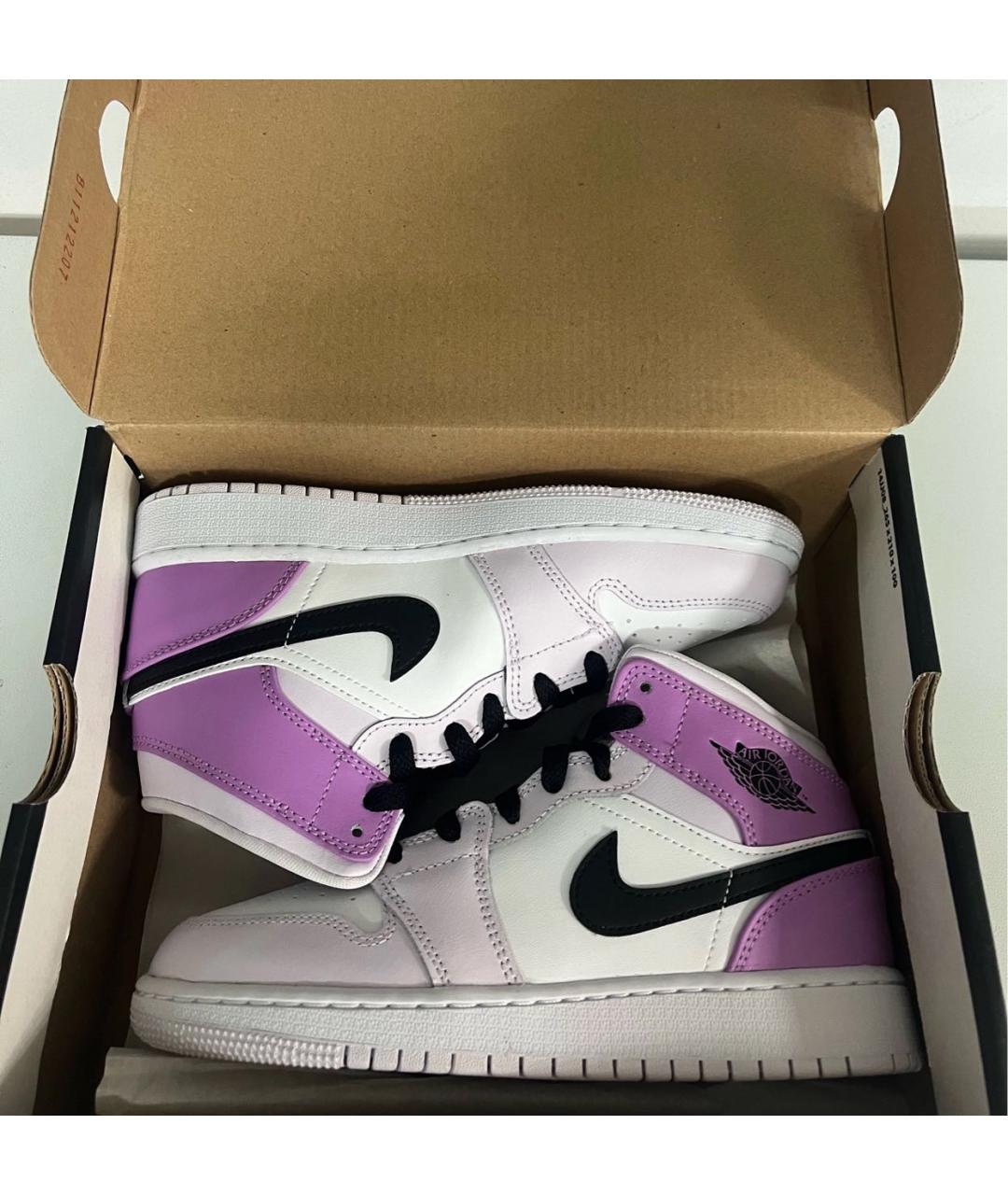 JORDAN Розовые кроссовки из искусственной кожи, фото 5