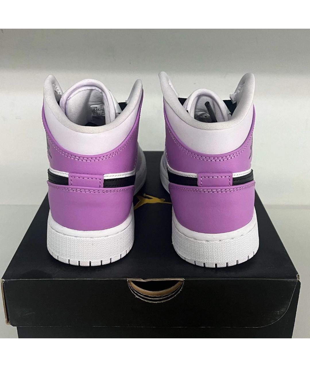 JORDAN Розовые кроссовки из искусственной кожи, фото 4