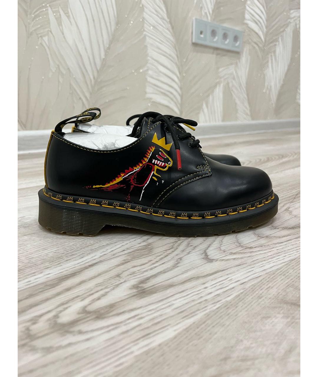 DR. MARTENS Черные кожаные ботинки, фото 8