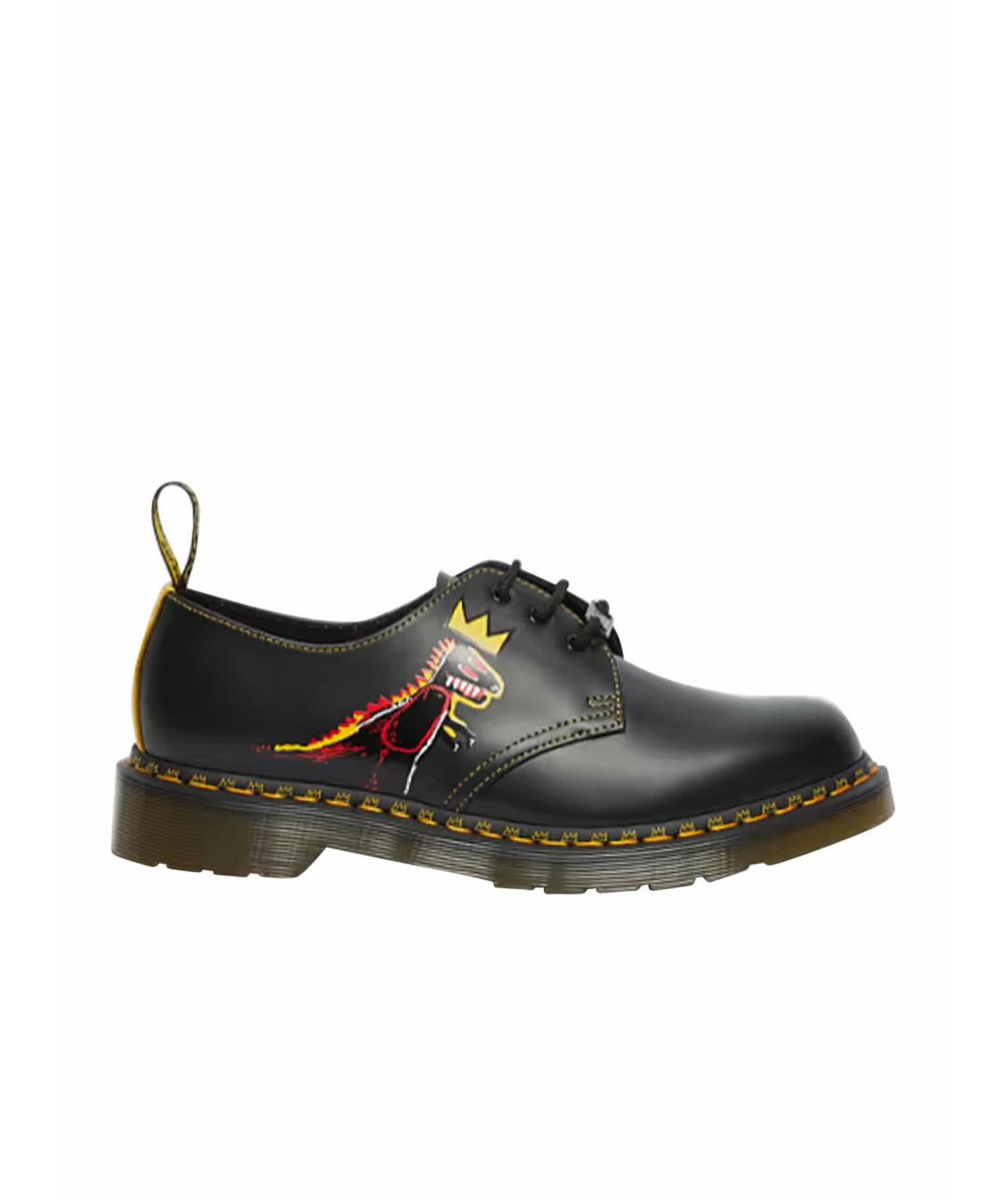 DR. MARTENS Черные кожаные ботинки, фото 1