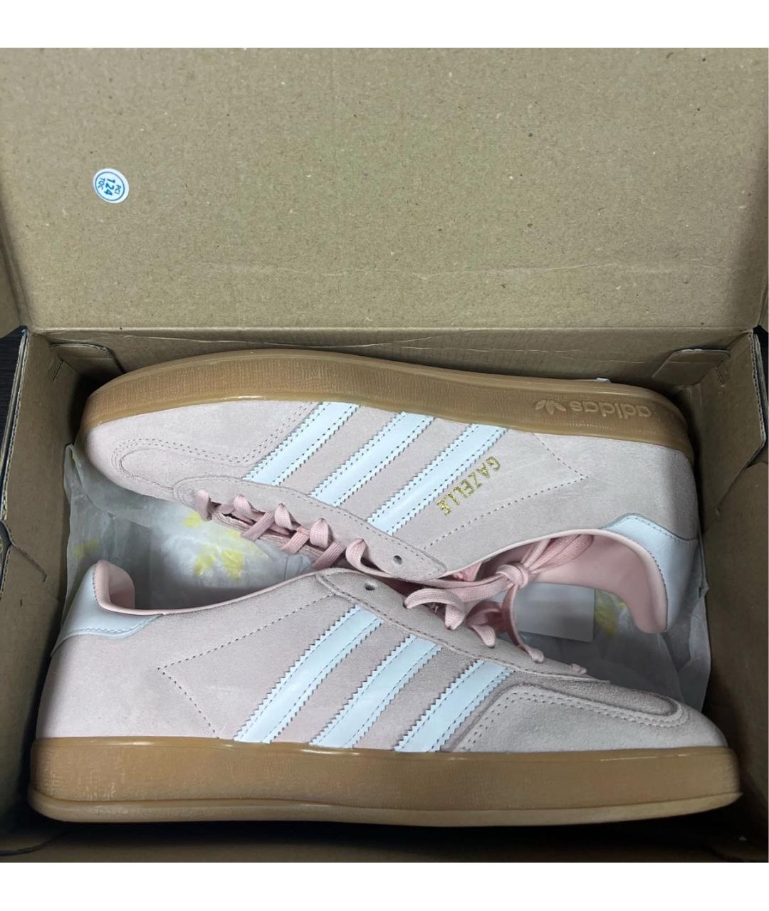 ADIDAS Розовые замшевые кроссовки, фото 5