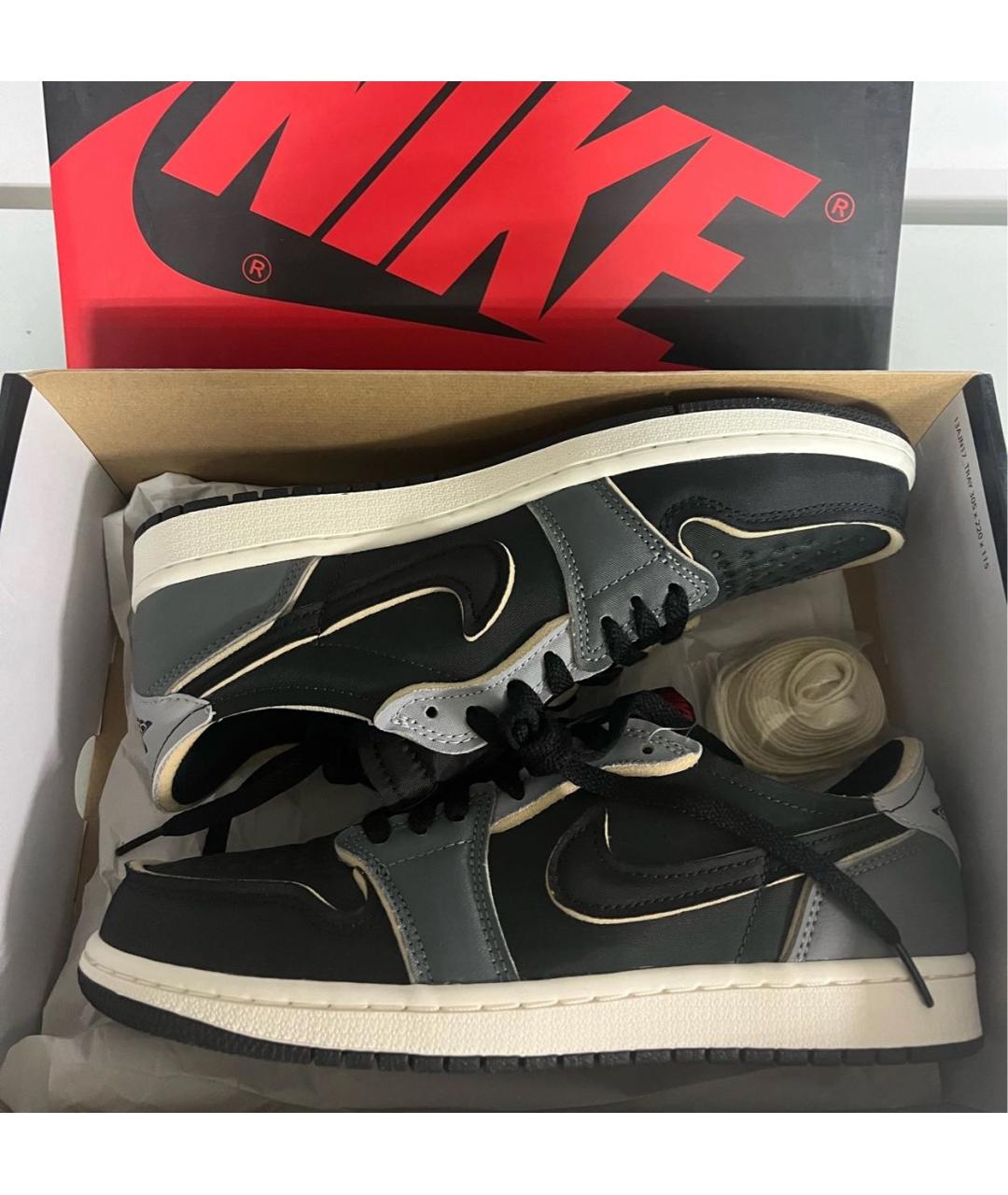 JORDAN Черные текстильные кроссовки, фото 4