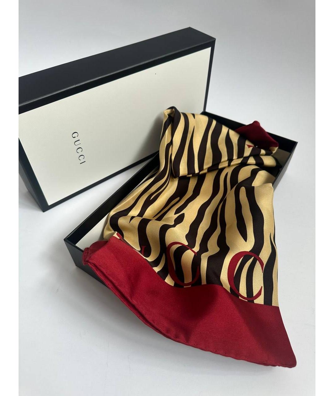 GUCCI Мульти шелковый платок, фото 3