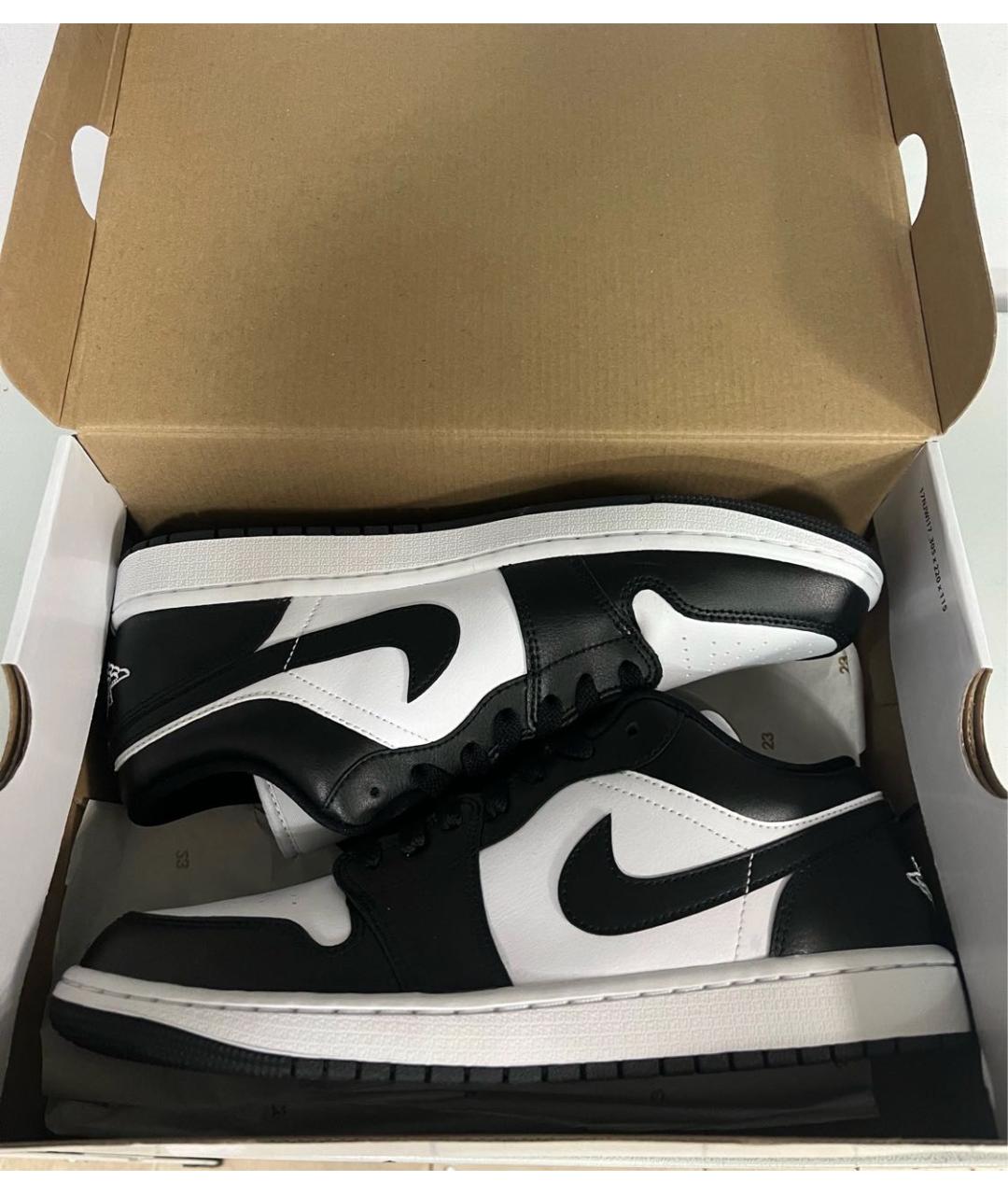 JORDAN Черные кроссовки из искусственной кожи, фото 5