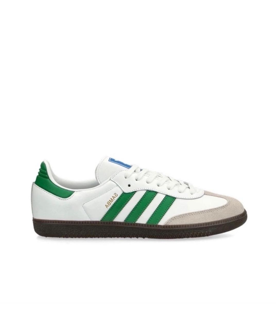 ADIDAS Белые кожаные кроссовки, фото 1