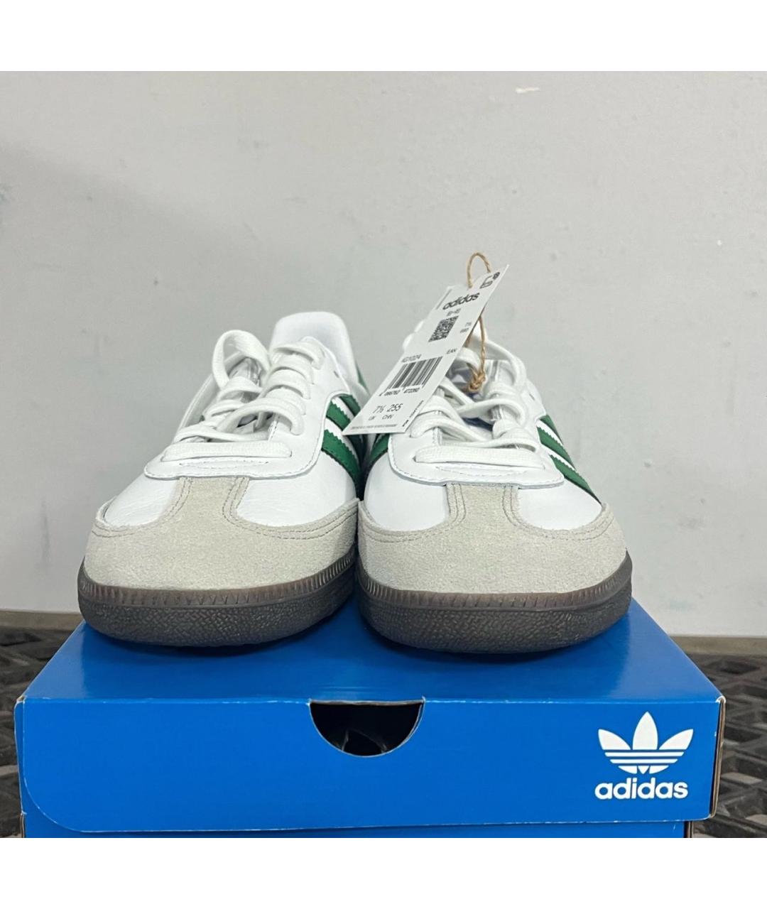 ADIDAS Белые кожаные кроссовки, фото 3