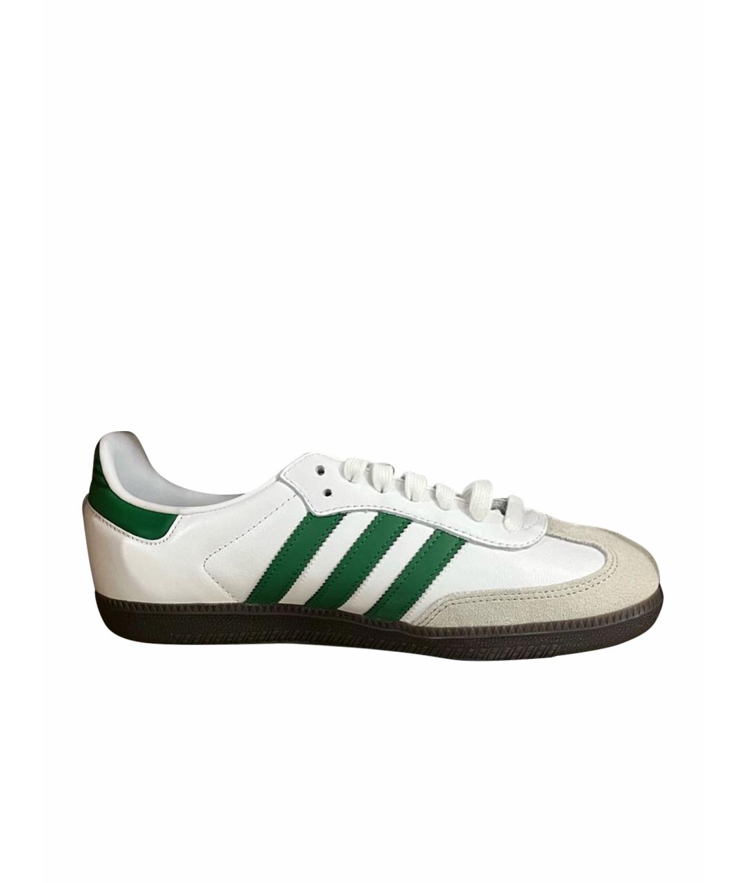 ADIDAS Белые кожаные кроссовки, фото 2