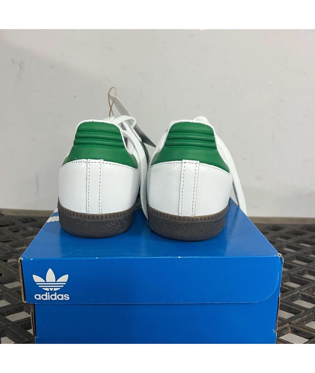 ADIDAS Белые кожаные кроссовки, фото 4