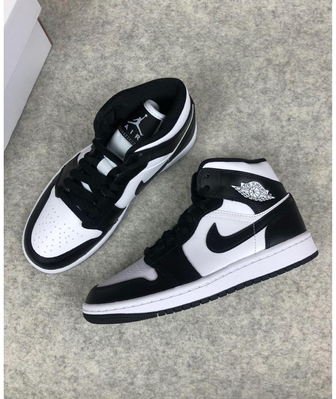 JORDAN Черные кроссовки из искусственной кожи, фото 5