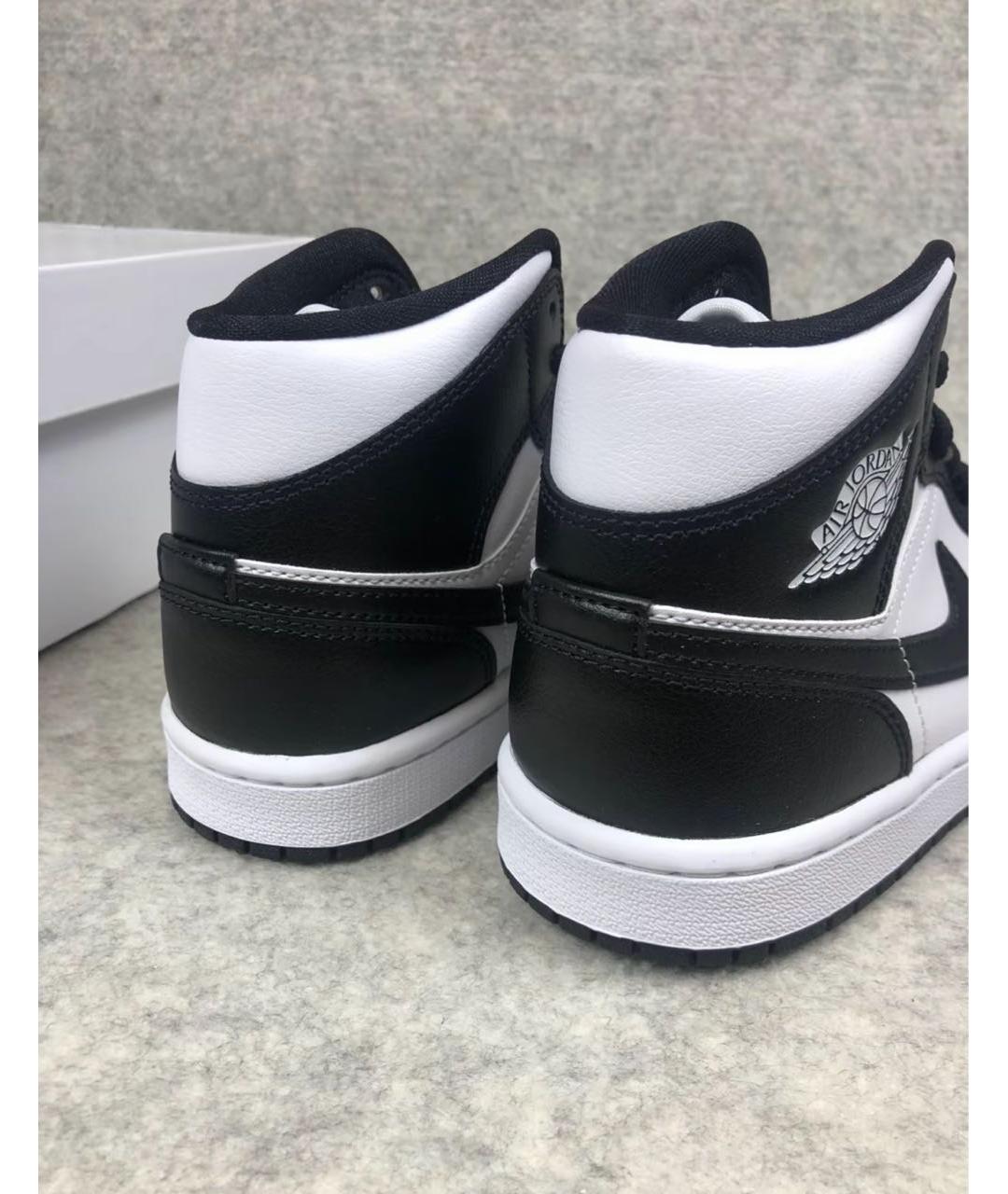 JORDAN Черные кроссовки из искусственной кожи, фото 3