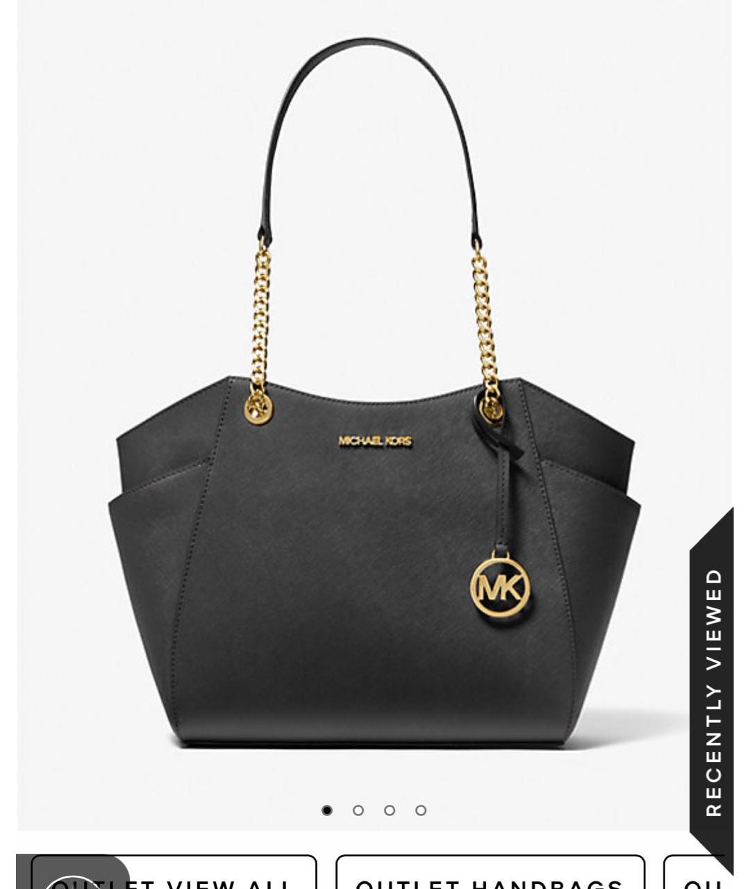 MICHAEL KORS Черная сумка тоут, фото 9