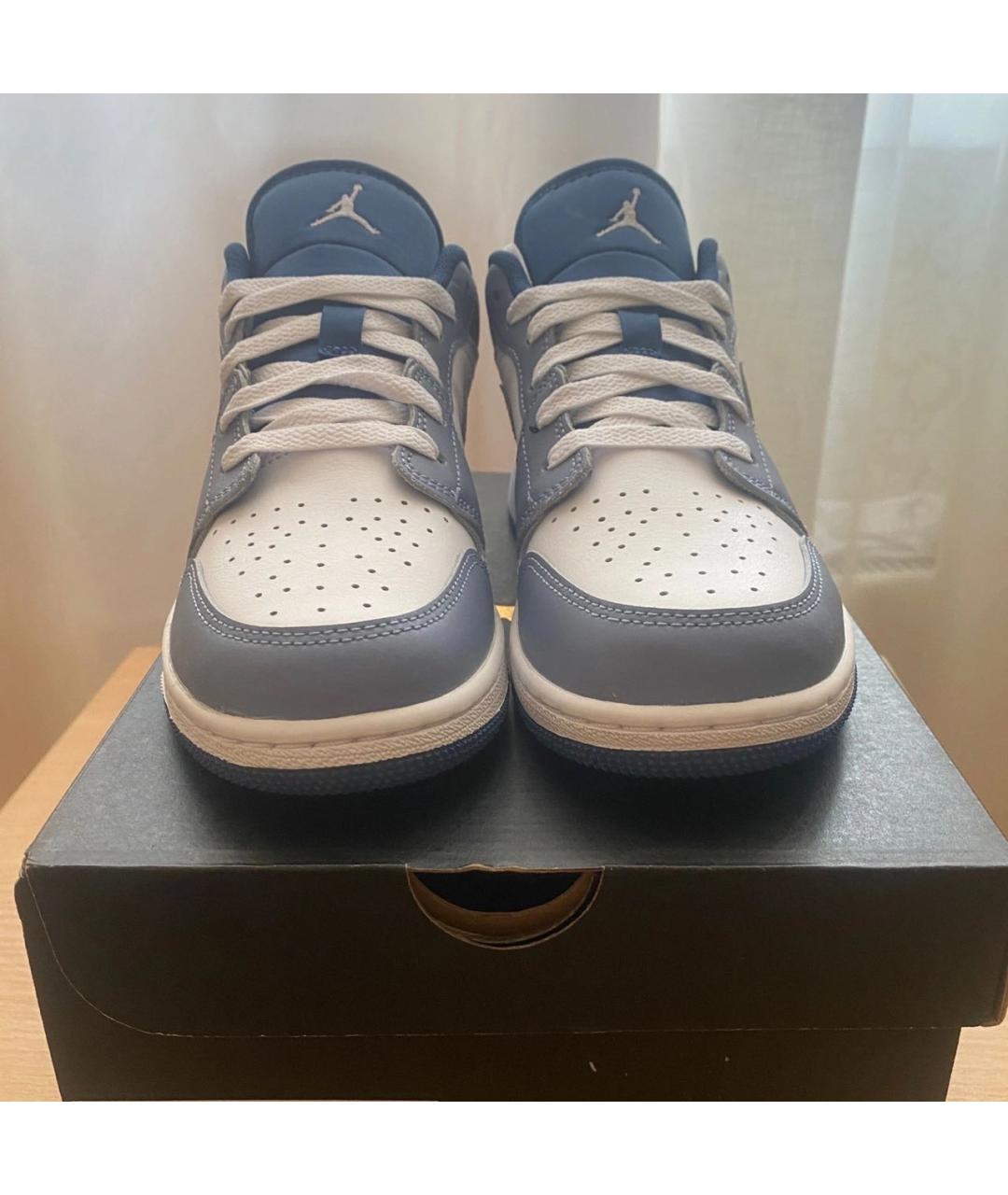 JORDAN Голубые кроссовки из искусственной кожи, фото 2