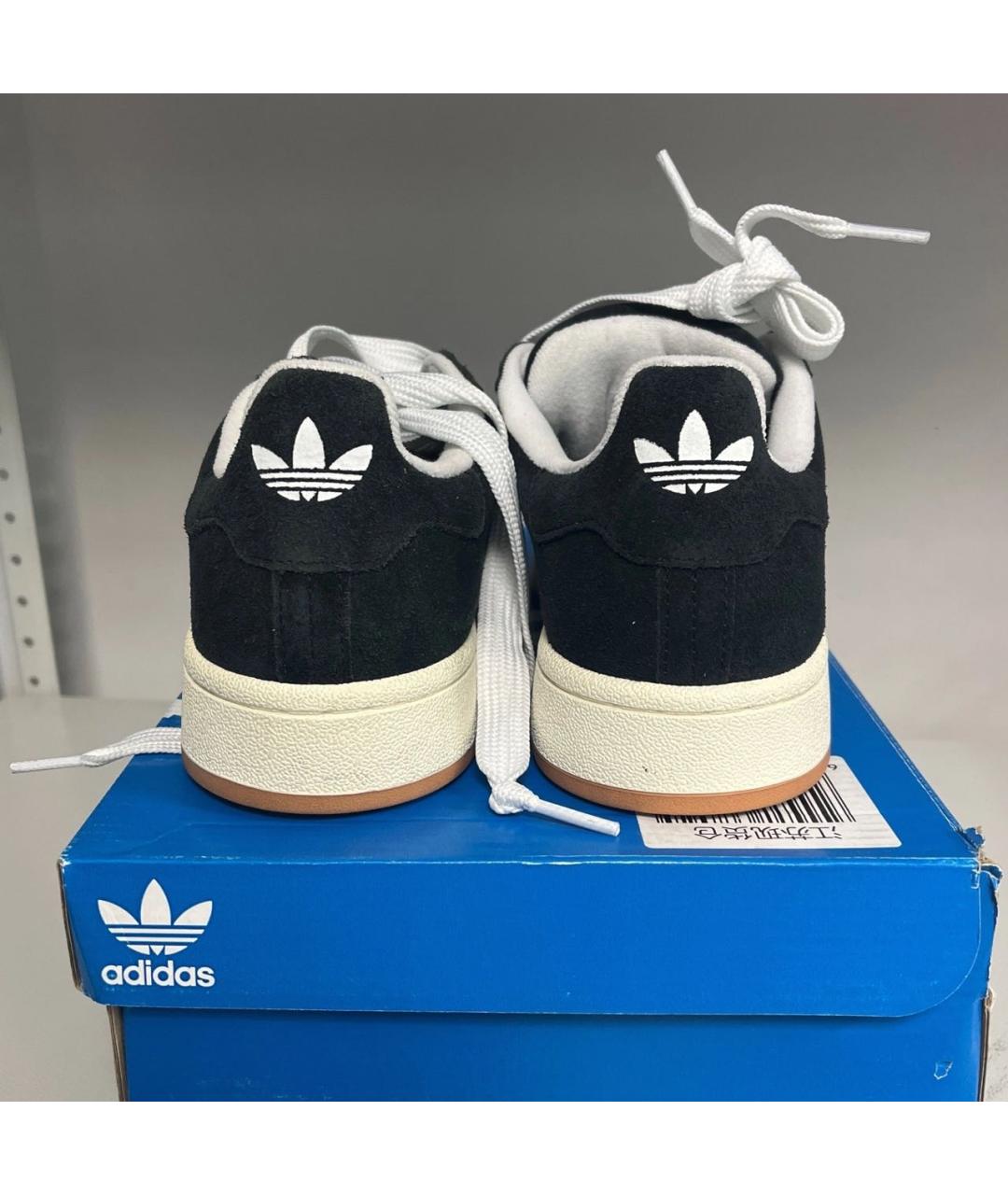 ADIDAS Черные замшевые кеды, фото 4