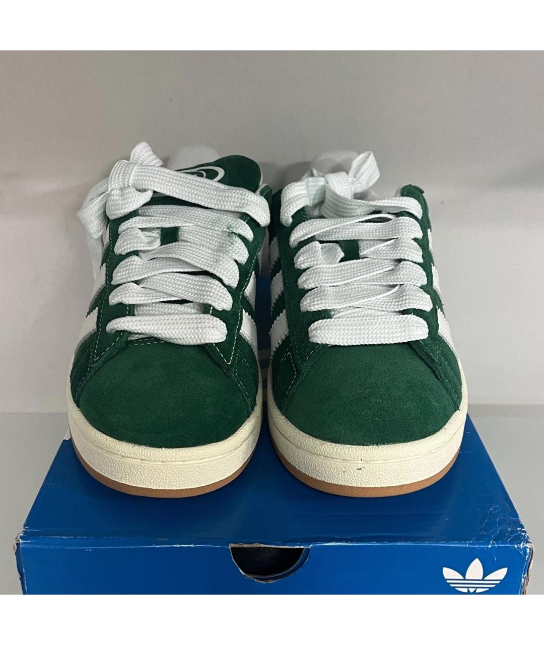 ADIDAS Зеленые замшевые кеды, фото 2