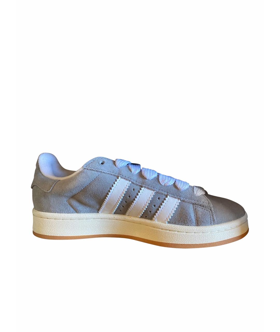 ADIDAS Серые замшевые кеды, фото 1