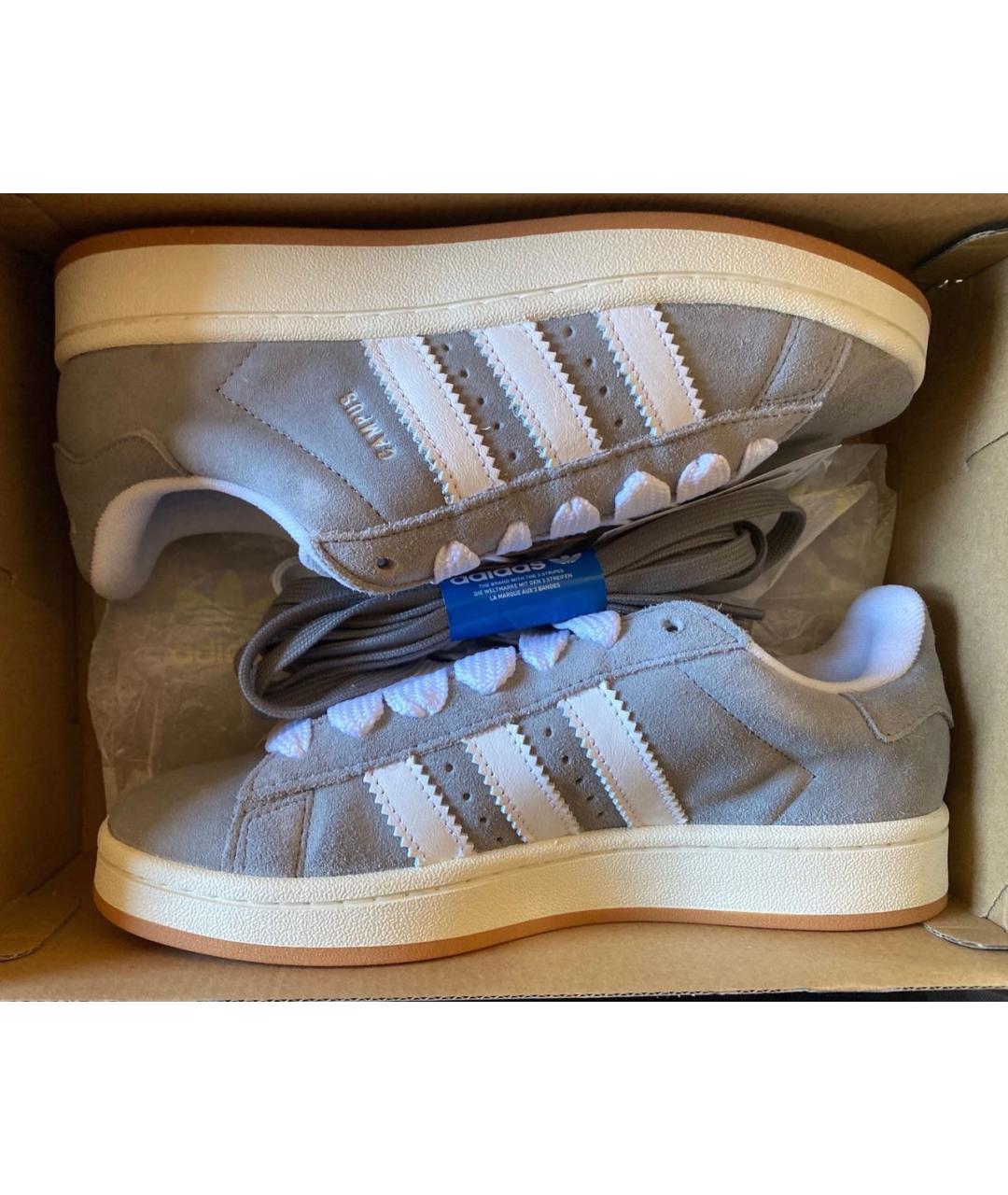 ADIDAS Серые замшевые кеды, фото 4