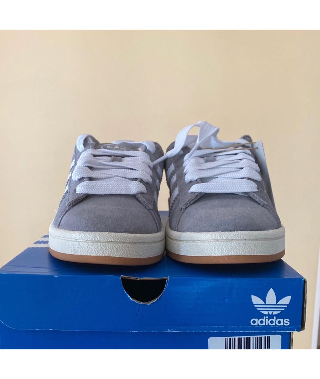 ADIDAS Серые замшевые кеды, фото 2