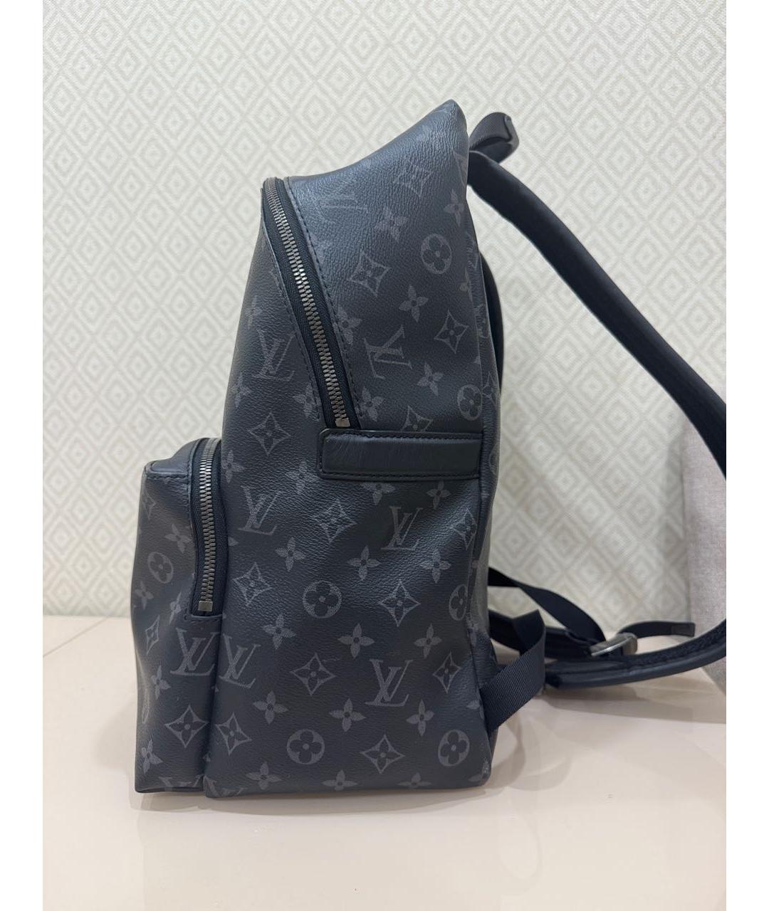 LOUIS VUITTON Черный кожаный рюкзак, фото 2