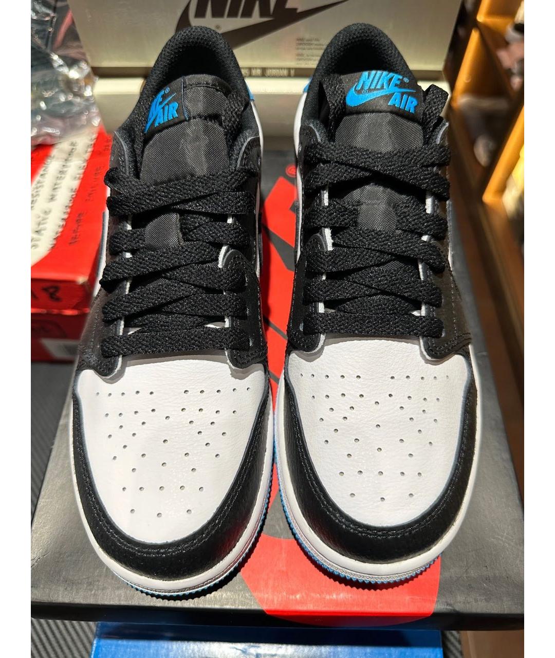 JORDAN Черные кожаные кроссовки, фото 3