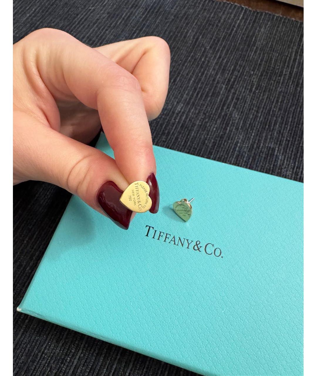 TIFFANY&CO Золотые серьги из желтого золота, фото 2