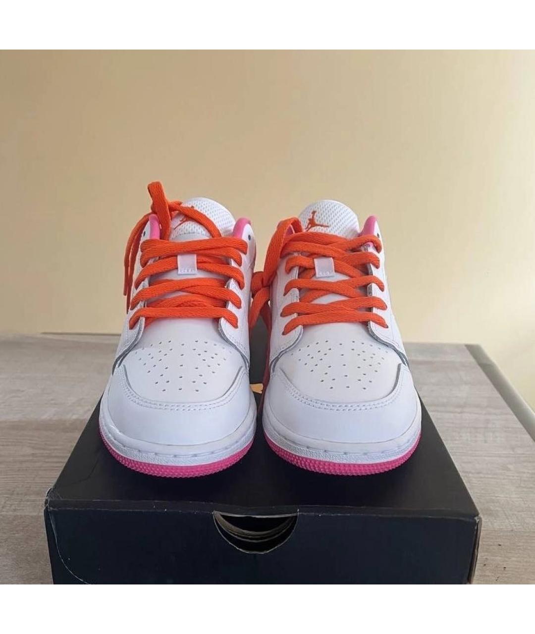 JORDAN Белые кроссовки из искусственной кожи, фото 2